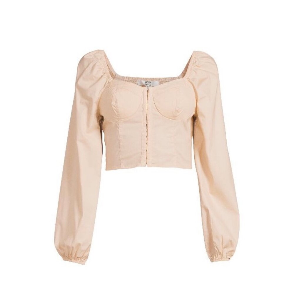 Madden NYC Junior’s Corset Top with Foam Bra Cups Size M